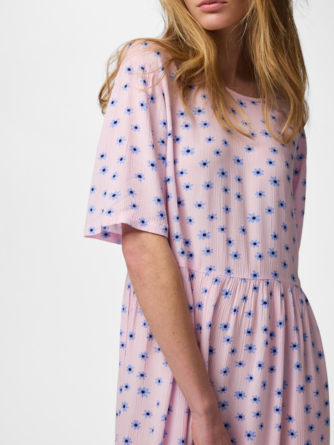 PCEVIE Long Dress - Roseate Spoonbill - VERO MODA & VILA Bergvik